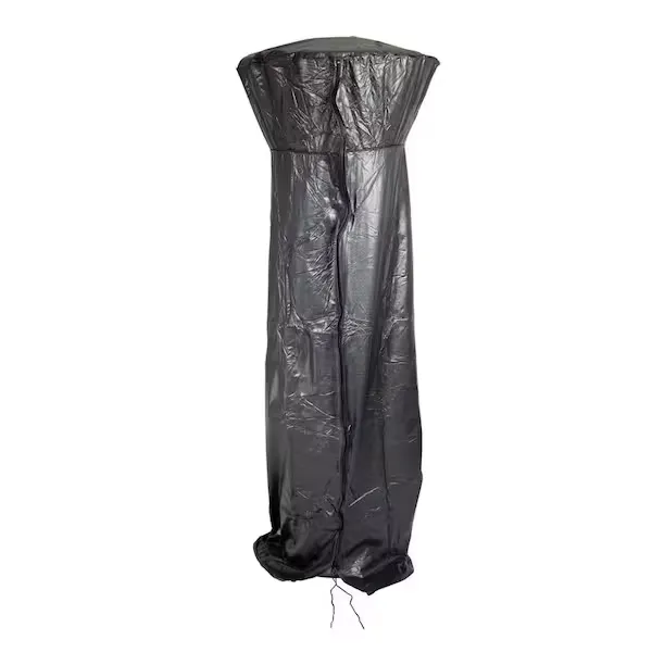 Full Length Patio Heater Cover Black Outdoor Heating Heavy Gauge Outdoor Vinyl