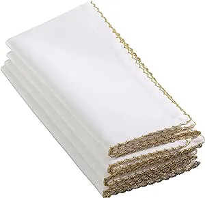 Saro Lifestyle Whip Stitched Table Napkins