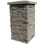 NextStone Faux Polyurethane Stone Column Wrap - Sahara