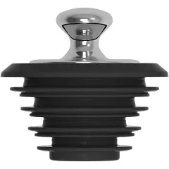 Bathtub Stopper, Washbasin Stopper，Bathtub Plug, Silicone Bathtub Stopper (Black,Patented Product)