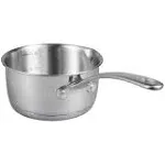 IMEEA 1/2-Quart Saucepan Butter Warmer 18/10 Tri-Ply Stainless Steel Butter Melting Pot with Dual Pour Spouts