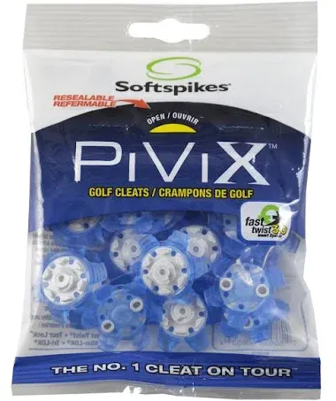 Softspikes Pivix Fast Twist 3.0 Golf Spikes, Blue