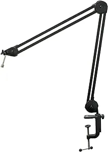 by Warm Audio BBA Adjustable Microphone Boom Arm Mic Stand for Podcast, Streaming and Recording