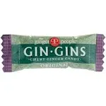 Bulk Candy - GIN GINS Original Chewy Ginger Candy by The Ginger People – Anti-Nausea and Digestion Aid, Individually Wrapped Healthy Candy - Original Ginger Flavor, Bulk 11 lb Bag (176 oz)