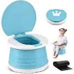 VISATOR Portable Potty for Toddler Travel Foldable Potty Seat for Toddler Training Toilet for Kids Boys Girls Car Potty On The Go Potty Travel Potty Chair