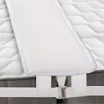 Bed Bridge Twin to King Converter Kit Thicken Memory Bed Gap Filler Adjustable Bed Bridge Mattress Connector with Strap for Bed, Storage Bag Included, for Guests Stayovers - White