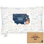 KeaBabies Jumbo Toddler Pillow with Pillowcase Narwhal