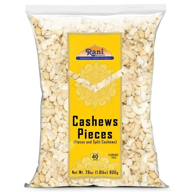 Rani Raw Cashews Halves and Pieces (uncooked, unsalted) 28oz (800g)