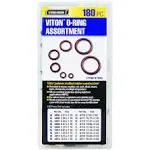 180 PC Viton O-Ring Kit Excellent Protection High Heat Applications (400°)