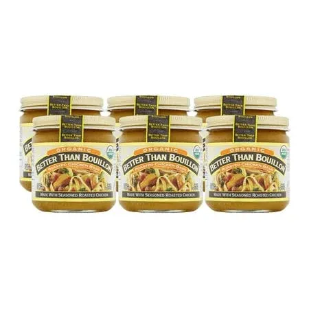 Better Than Bouillon Premium Roasted Chicken Base, Made with Seasoned Roasted Chicken, 38 Servings, Blendable Base for Added Flavor, 8-Ounce Jar (Pack of 2)