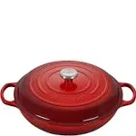 Le Creuset Enameled Cast Iron Signature Braiser, 3.5 qt., Cerise