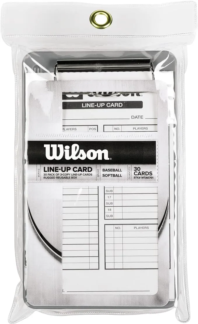 Wilson Lineup Cards White, One Size