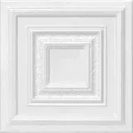 Chestnut Grove 1.6 ft. x 1.6 ft. Polystyrene Glue-up Ceiling Tile (Set of 96) A La Maison Ceilings Color: Plain White