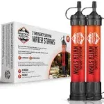 Practical Survival 2 High Capacity Emergency Water Straws - Lightweight