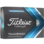 Titleist Tour Speed Golf Balls White