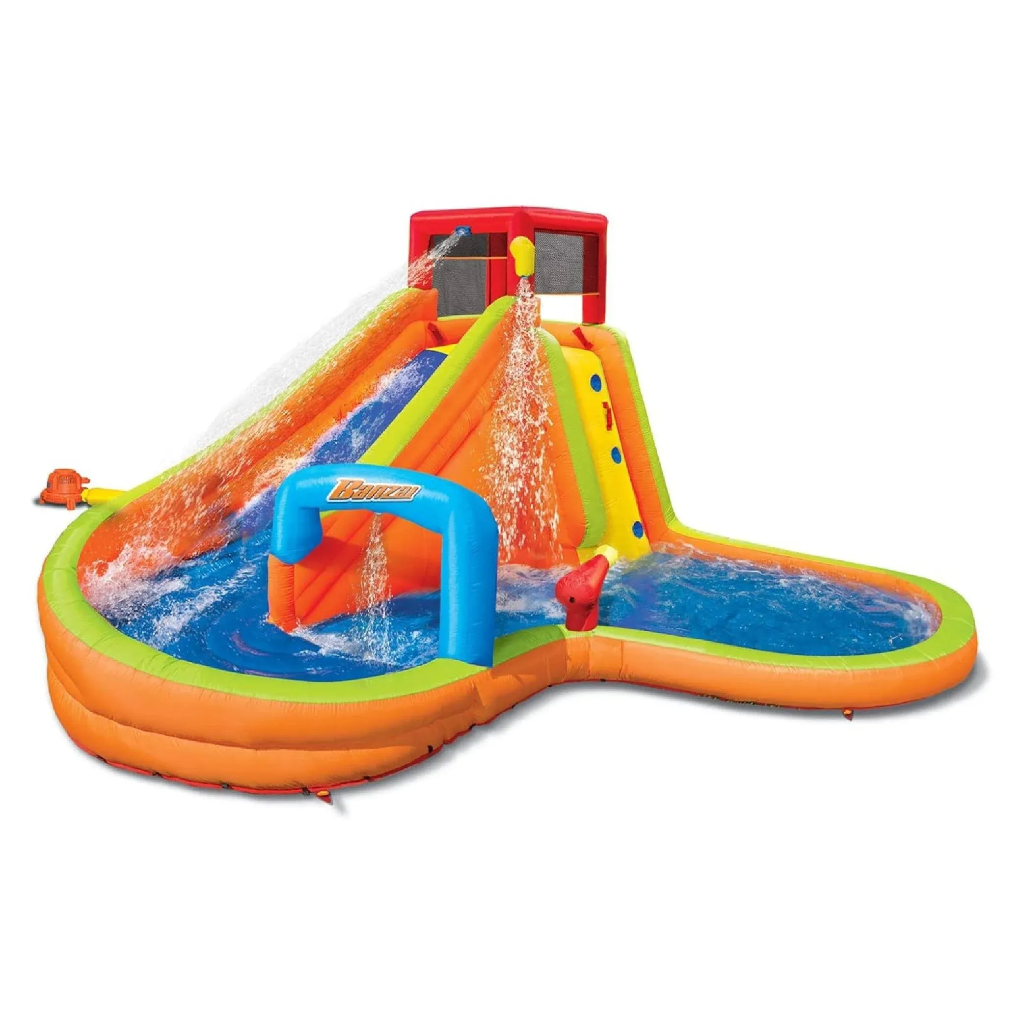 Banzai Kids Inflatable Outdoor Lazy River Adventure Water Park