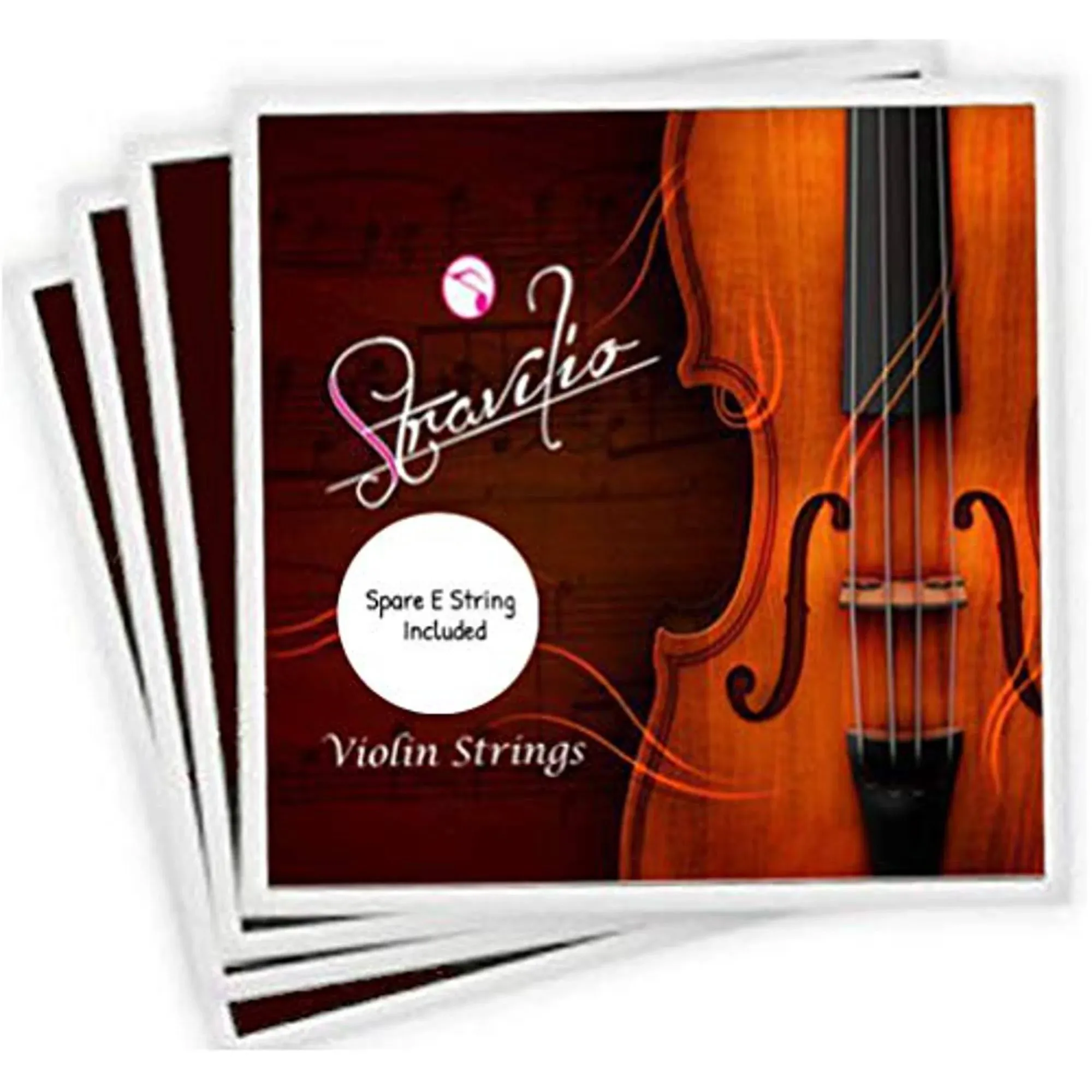 Stravilio Full Set High Quality Violin Strings Size 4/4 & 3/4 Violin Strings, G D A & E