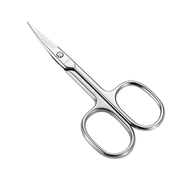 LIVINGO Premium Manicure Scissors Multi-purpose Stainless Steel Cuticle Pedicure Beauty Grooming Kit for Nail, Eyebrow, Eyelash, Dry Skin Curved Blade 3.5 inch