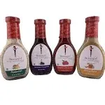 Inspired Candy Skinnygirl Low Carb, Fat Free, Sugar Free, Salad Dressing Bundle: Variety Pack of 4 x 8oz Bottles: One Balsamic Vinaigrette, One Poppy