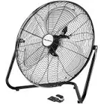 Pelonis Fan 20 Inch Floor Fan | Heavy Duty All Metal High Velocity Floor Fan with 3-Speeds| Adjustable Tilting Head | Quickmount Bracket for Home, Industrial, and Commercial Use