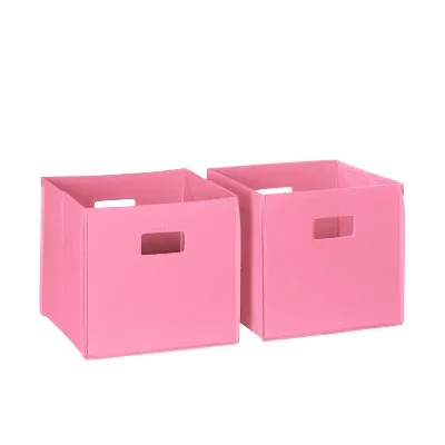 2pc Folding Toy Storage Bin Set - RiverRidge