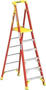 WERNER PD6206 6 ft. Type IA Fiberglass Podium Ladder