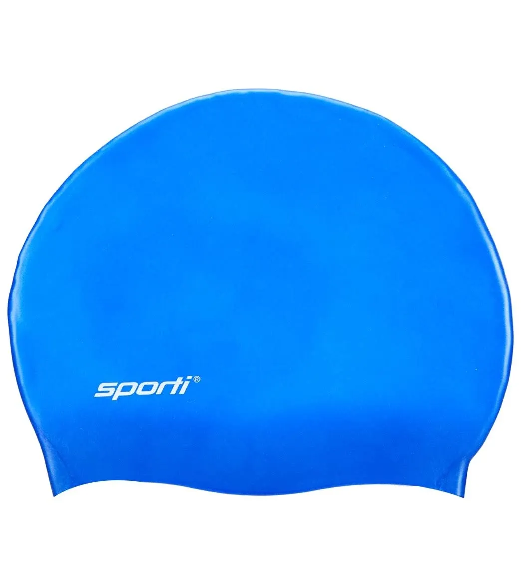 Sporti Silicone Swim Cap for Kids, Unisex Youth Swimming Cap, Protection Bathing Caps for Your Children, Aged 2-10