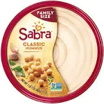 Sabra Hummus, Classic, Family Size - 1 lb 1 oz (482 g) 17 oz