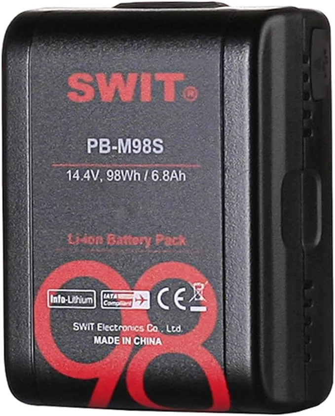 SWIT PB-M98S 98Wh Pocket V-Mount Battery with D-Tap and USB Output