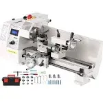 VEVOR Mini Metal Lathe 8"x14" 600W Variable Speed Precision Milling Machine