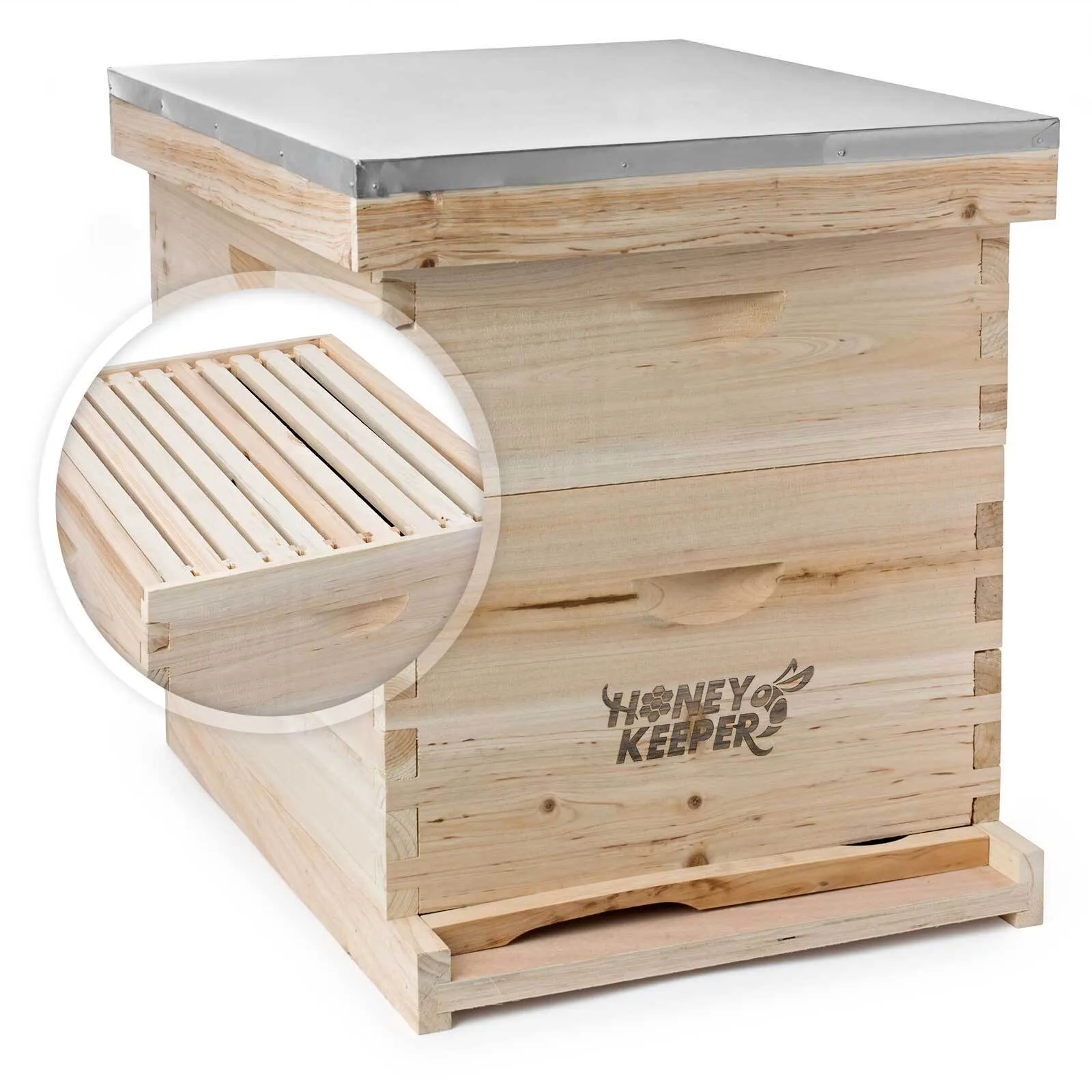 Beehive 20 Frame Complete Box Kit (10 Deep-10 Medium) Langstroth Beekeeping