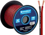 InstallGear 30ft 14 Gauge Speaker Wire AWG True Spec and Soft Touch Cable - Black/Red - Great Use for Car Speakers Stereos, Home Theater Speakers, sur