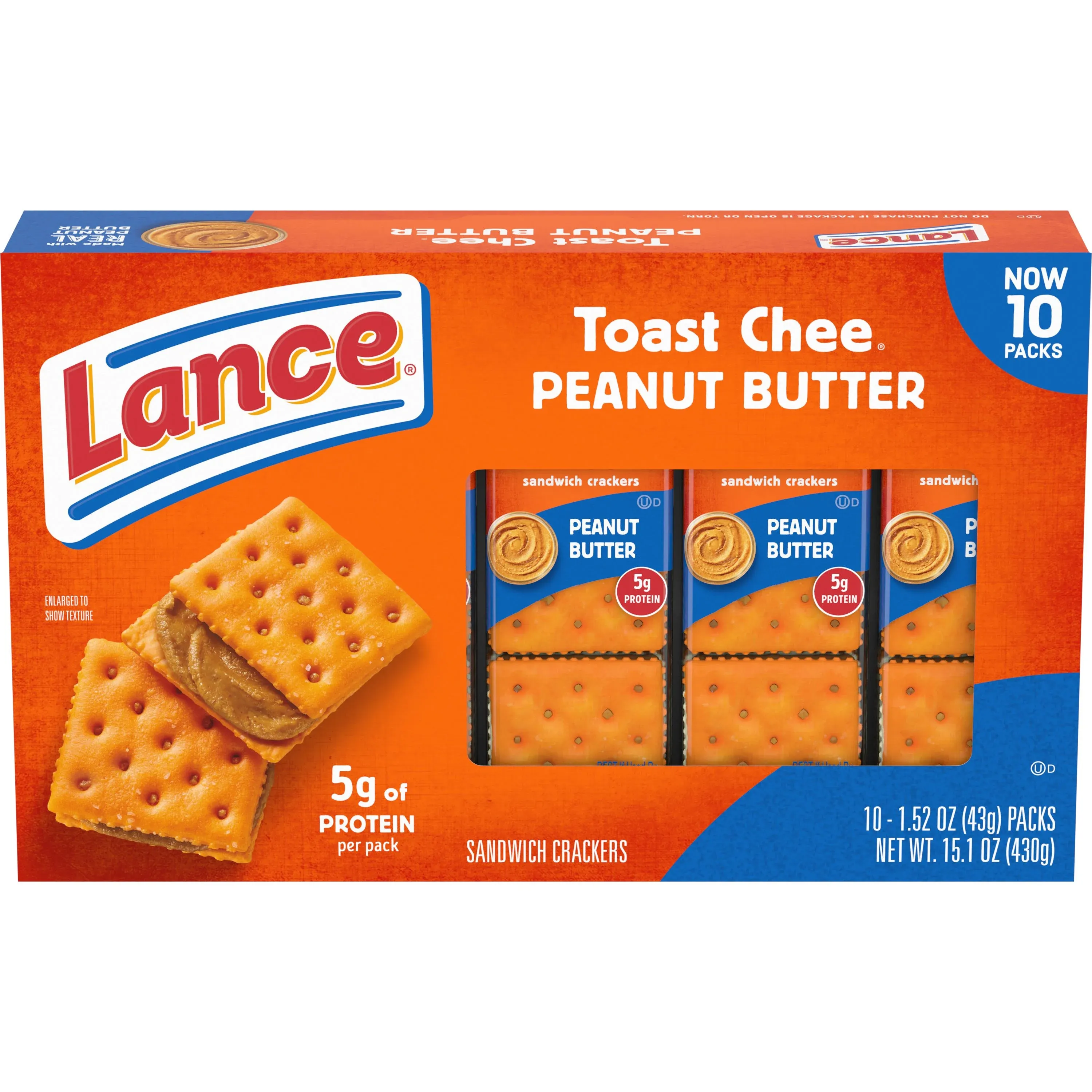 Lance ToastChee Peanut Butter Sandwich Crackers - 1.52 oz