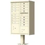 Vital 16 Door CBU Cluster Mailbox - Black