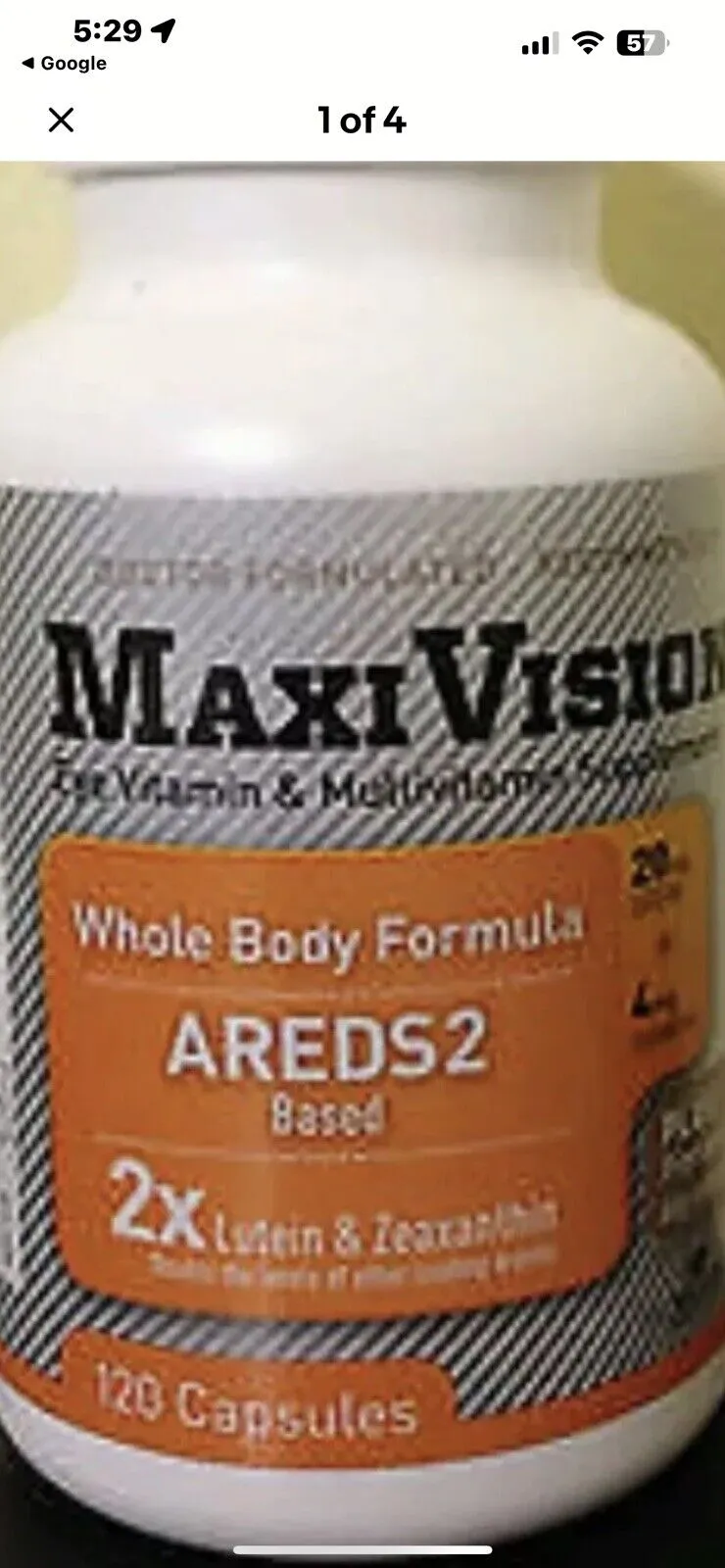 MedOp MaxiVision Whole Body Formula 120 Caps Fast Same Day Free Ship Volume Disc