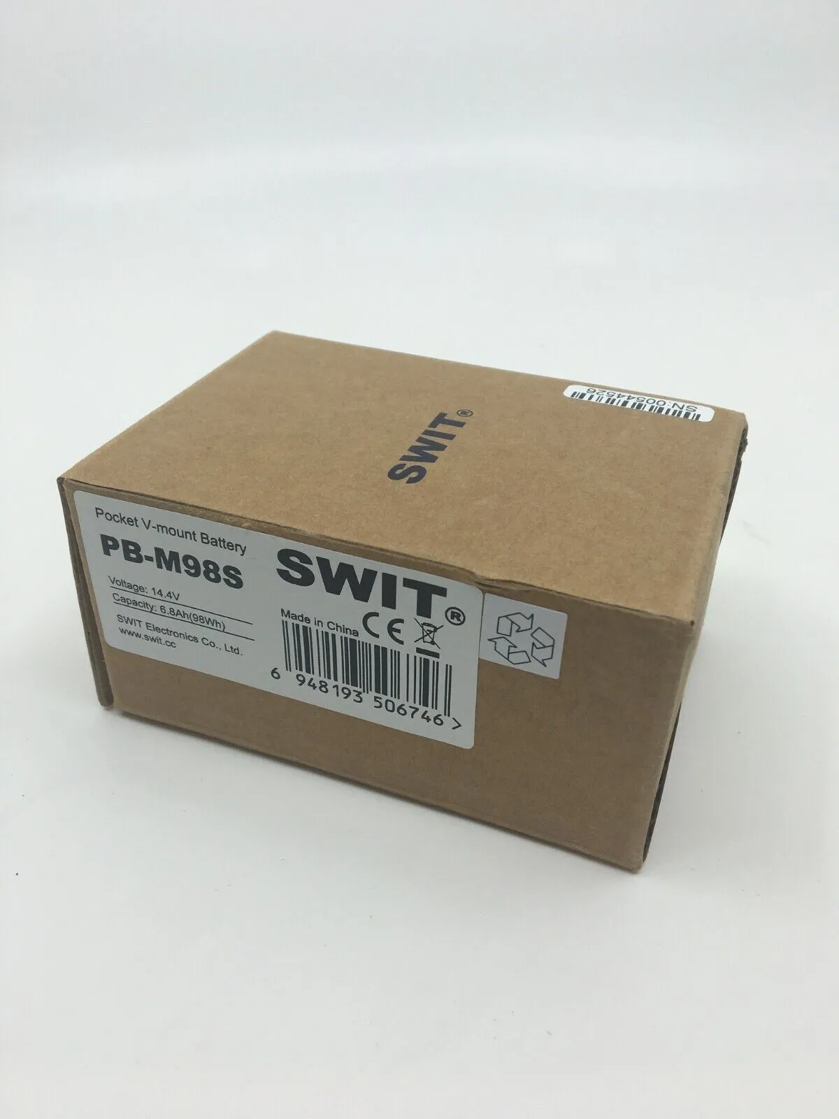 SWIT PB-M98S 98Wh Pocket V-Mount Battery with D-Tap and USB Output