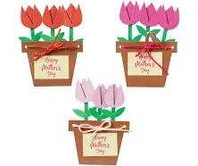 Mother&#8217;s Day Flower Bouquet Card Craft Kit - Makes 12