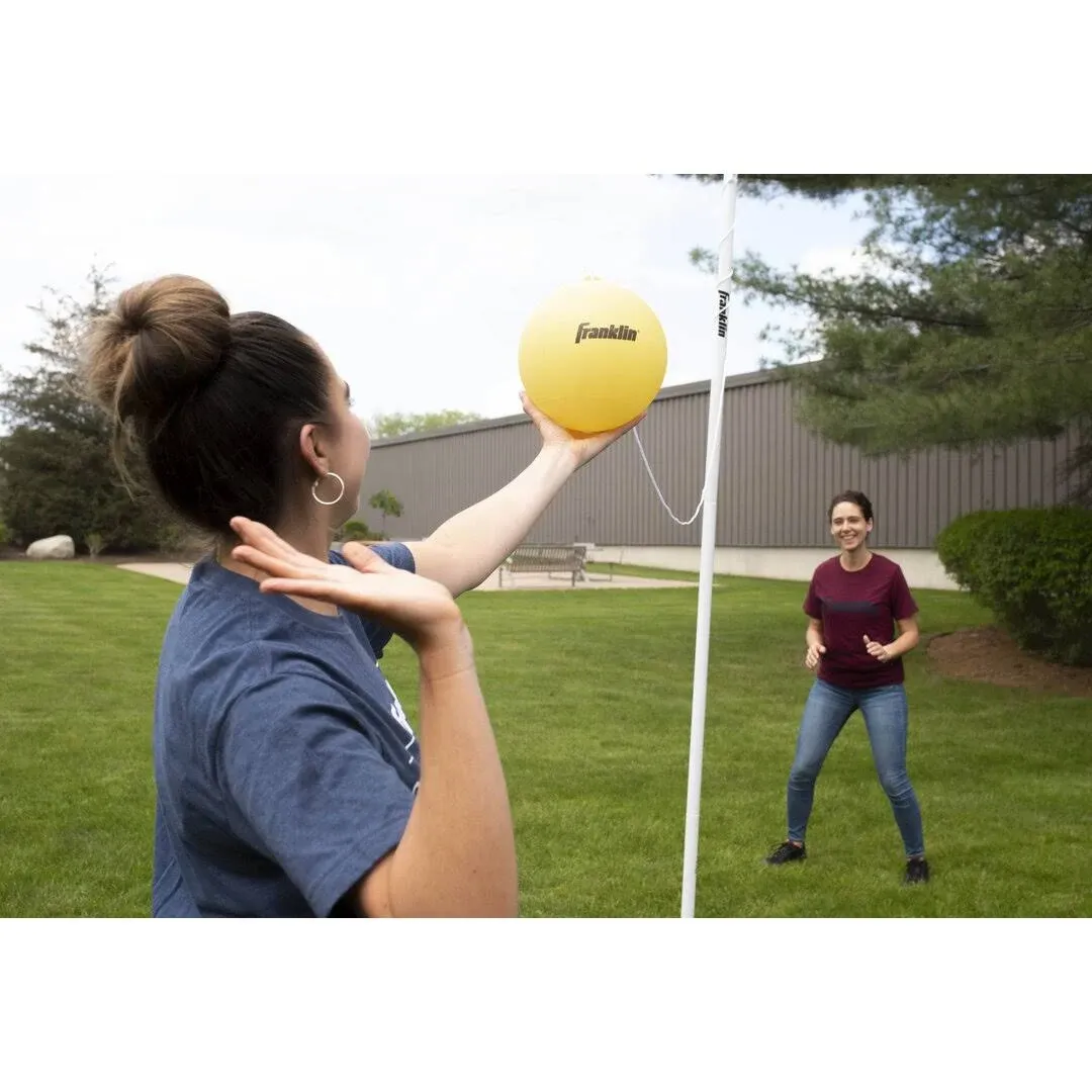 Franklin Sports Tetherball - Tetherball Ball, Rope and Pole Set - Portable Steel