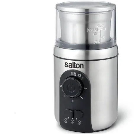 Stainless Steel Intelligent Coffee Grinder In Gray