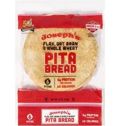 Joseph's Flax Oat Bran & Whole Wheat Pita Bread