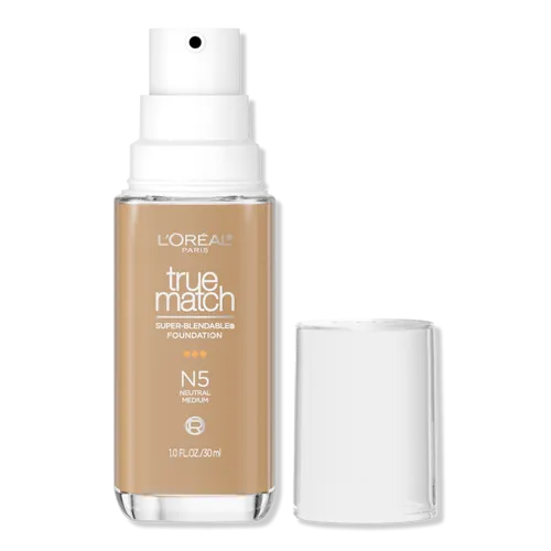 L'Oreal Paris True Match Super-Blendable Foundation, N5 Medium, 1 fl oz