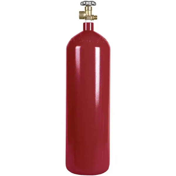 New 60 cu ft Steel Nitrogen Gas Cylinder with CGA580 Valve