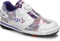 Dexter Womens SST 8 BOA Power Frame Bowling Shoes White/Purple/Multi