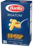 Barilla Semolina Wheat &amp; Durum Wheat Flour Rigatoni Pasta (16 Ounces, Pack Of 2)