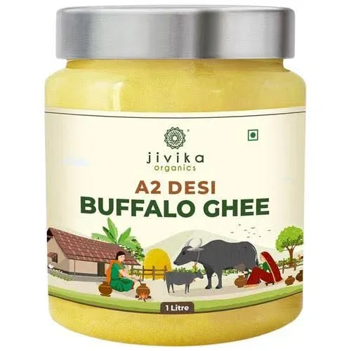 JIVIKA NATURALS A2 Buffalo Ghee Bilona Method Hand Churned