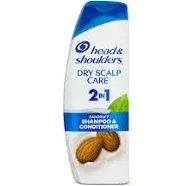 Head & Shoulders Pyrithione Zinc Dandruff Shampoo + Conditioner 2 in 1 Dry Scalp, 38.8 oz