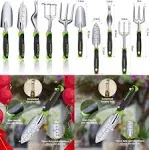 WORKPRO Garden Tool Set 5 Pieces Gardening Cast Aluminum Outdoor Hand Tools Kits