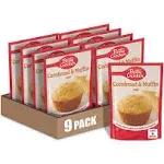 Betty Crocker Cornbread and Muffin Baking Mix, 6.5 oz. Pack of 9