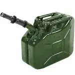 Wavian USA Authentic NATO Jerry Can and Spout System - Rust-Proof, EPA & CARB Compliant, 10 Litre, Green, Wavian 2.65 Gallon Gas Cans for Gasoline