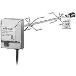 TURBRO Stainless Steel Rotisserie Kit for Gas Grills with A Cookbox Up to 39 - Includes 4W Electric Motor, 34 - 45 5/16 inch Square Spit Rod, Meat